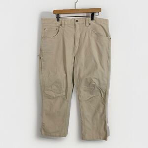 Mountain Khakis Pants 40X30 Tan Canvas Classic Fit Straight Leg Cargo Workwear